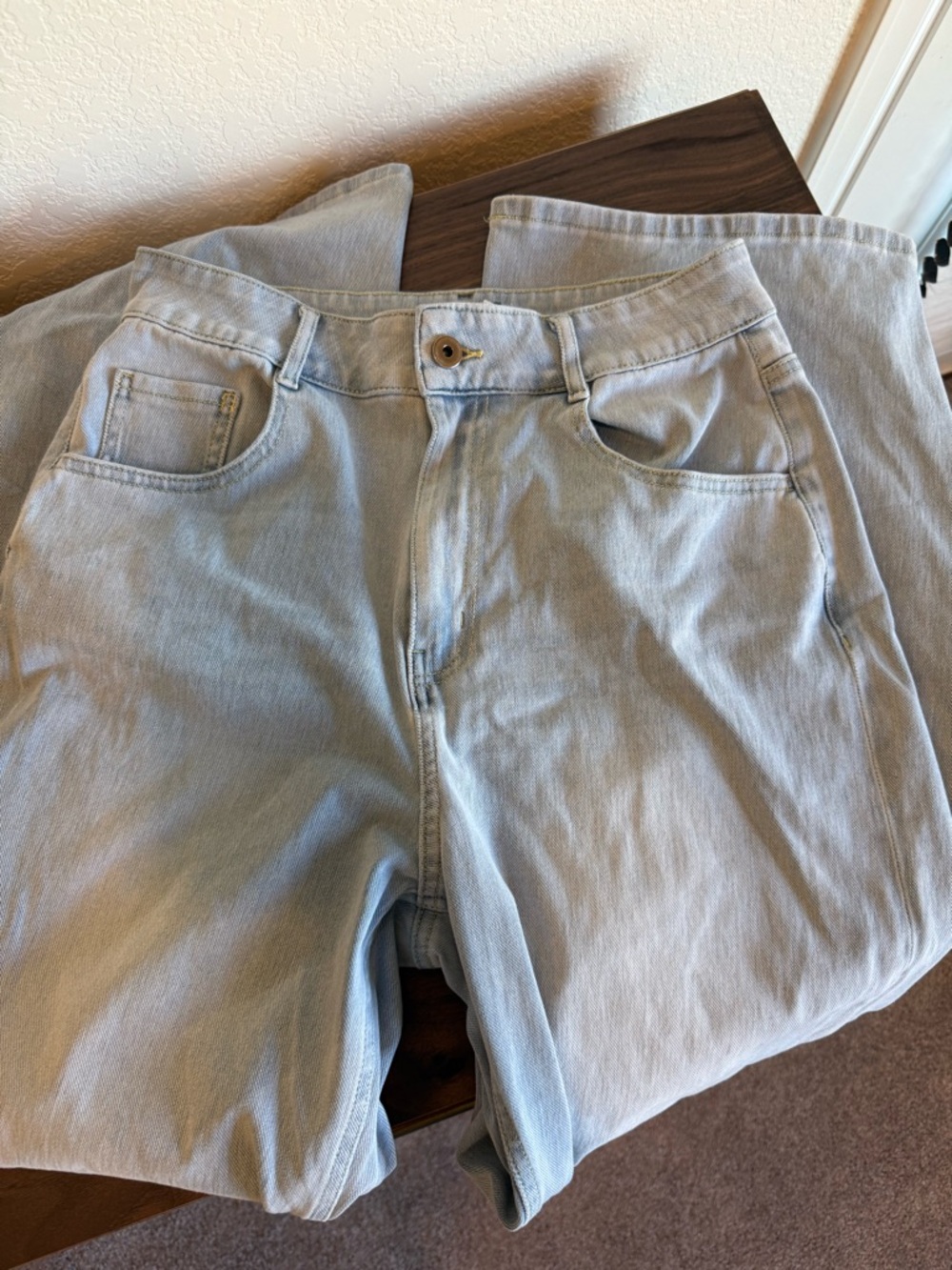 HALARA Light Blue Wide-Leg Women's Jeans